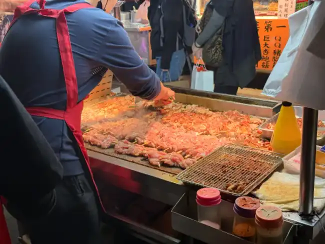 닝샤야시장 닭꼬치구이