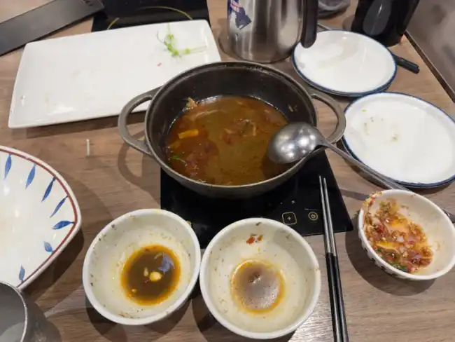 마라훠궈 다 먹음