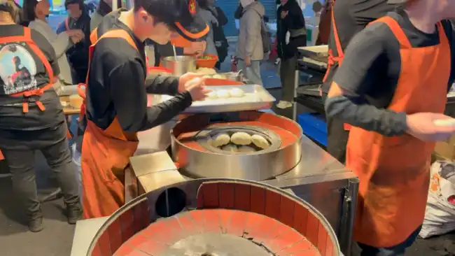 라오허제 야시장 후추빵